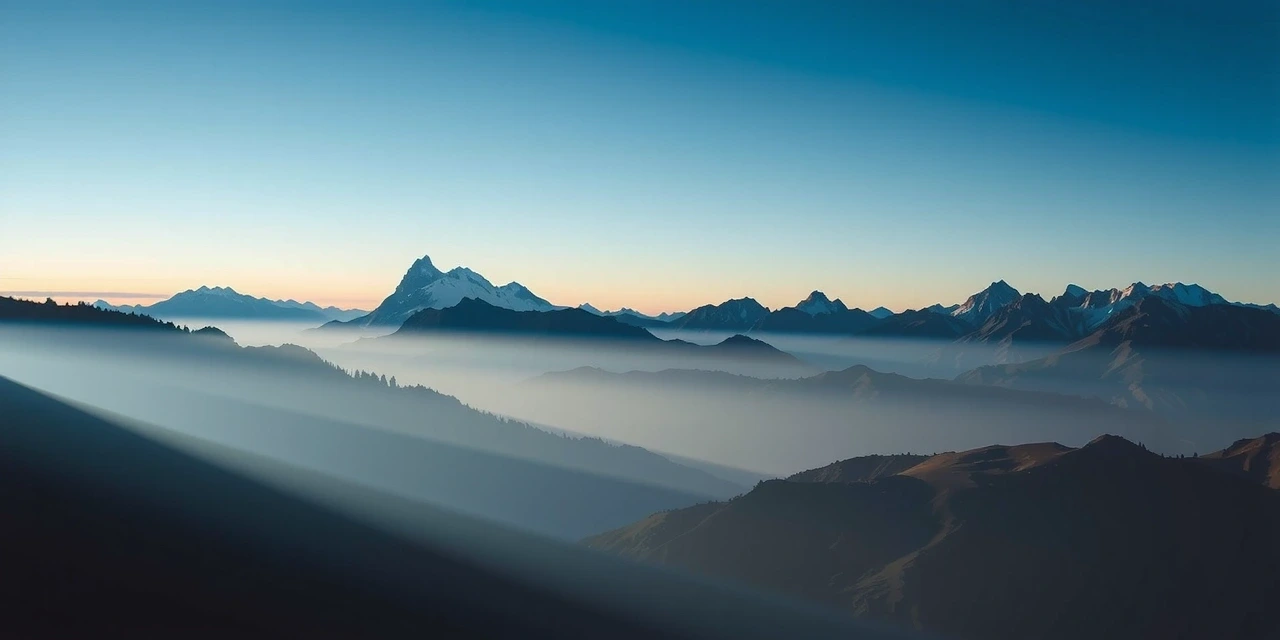 Vue montagneuse paisible